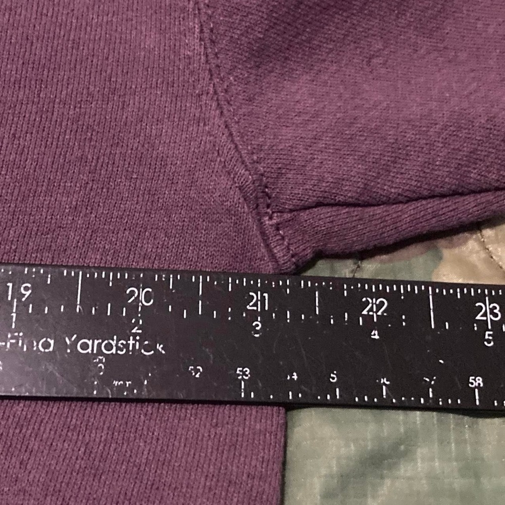 Vintage 90s Lee Sport Baltimore fleece crewneck plum sun faded M/21 - Picture 7 of 8